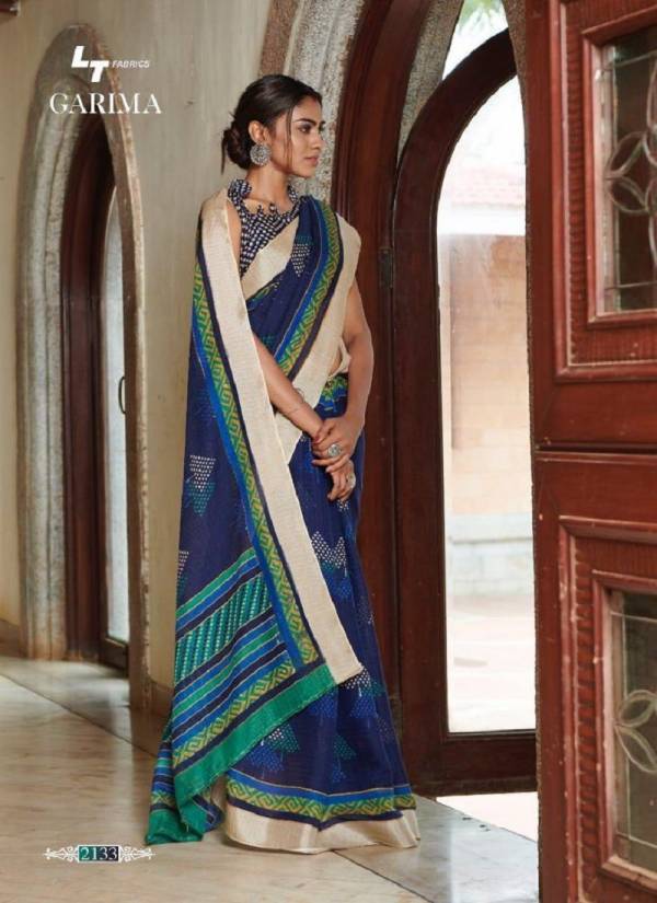 New Launch Of Soft Khadi Silk Printed Party Wear Saree With Contrast Print